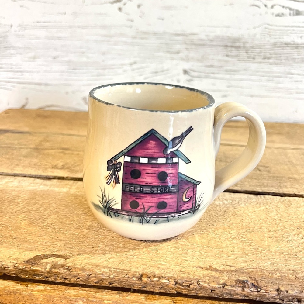 Bird house mug home and garden party 2003 cup